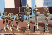 Prezentacja wszystkich pucharów do zdobycia podczas zawodów