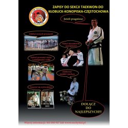 Plakat naboru do sekcji teakwon-do